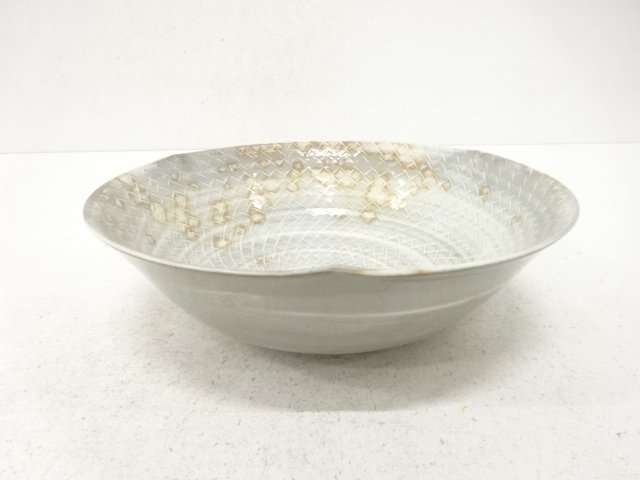 JAPANESE POTTERY / MISHIMADE / BOWL / ARTISAN WORK 